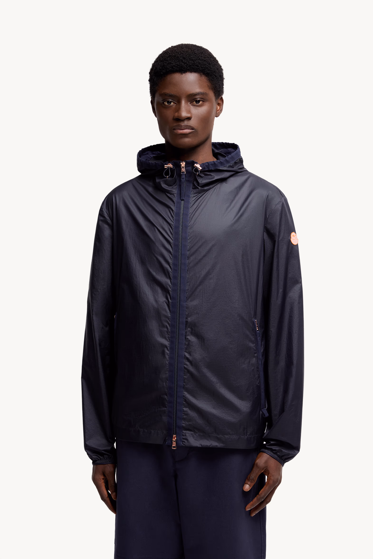Moncler x Gilga Farm Designed by Donald Glover Hamlin Hooded Windbreaker Men Navy Blue Moncler 3